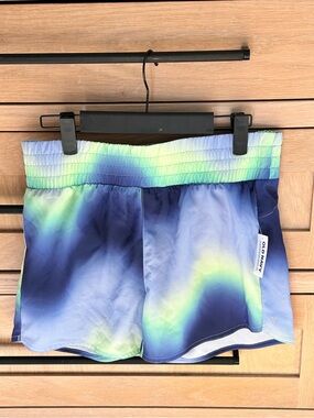 Old Navy Girls Dri Fit Blue/Green ombré running shorts size XXL (18) NWT